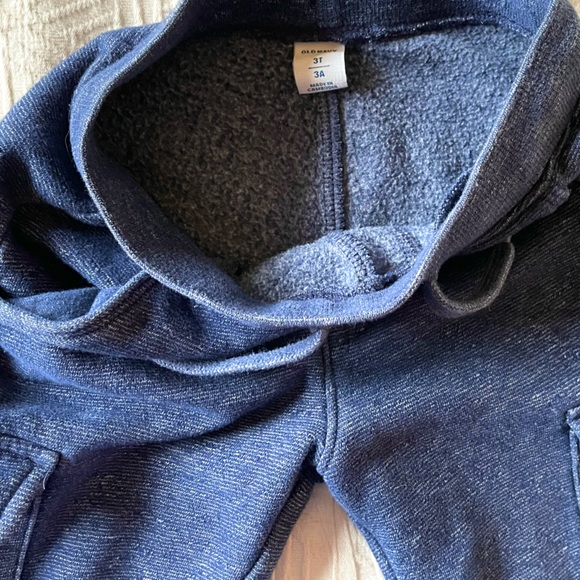 💥3/$20💥3T Fleecy Cargo-Style Sweatpants Lounge Pants, Pockets, Heathered Blue - Picture 5 of 8